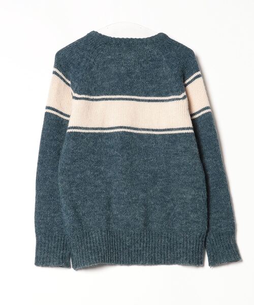 「MAGIC NUMBER」 長袖ニット M ネイビー メンズ_画像2