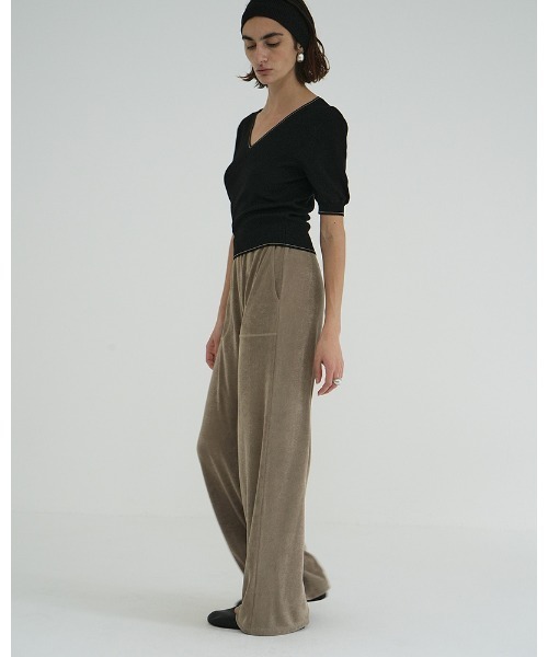 CLANE（クラネ） ニット セーター LINE V NECK KNIT TOPS レディース