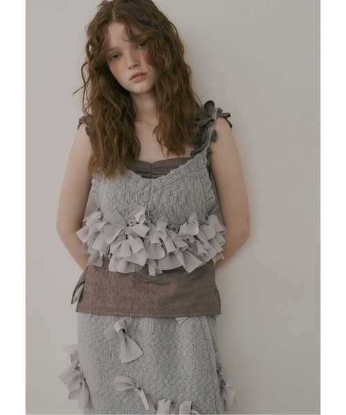 ARTS＆SCIENCE カシミヤ グレー系 長袖 ニット セーター ブラウス