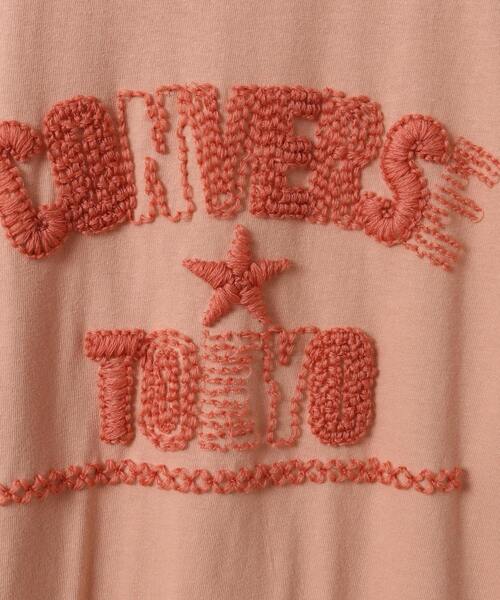 CONVERSE TOKYO tシャツ 3D EMBROIDERY LOGO S/S TEE レディース