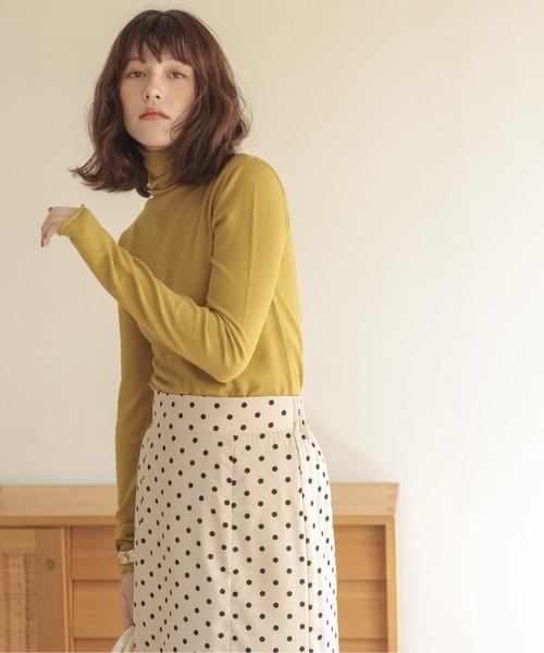 「ANGIE」 タートルネックニット MEDIUM ホワイト系その他 レディース_画像3