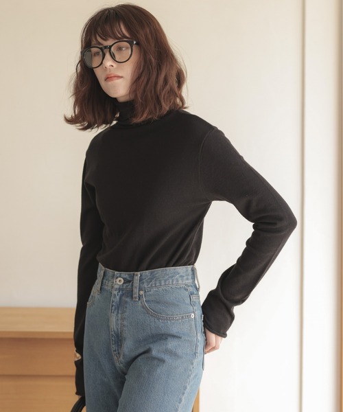 「ANGIE」 タートルネックニット MEDIUM ホワイト系その他 レディース_画像9