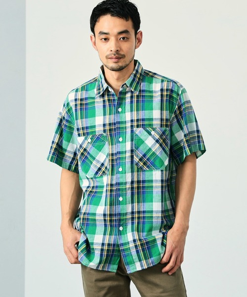 EDWIN（エドウィン） シャツ チェックシャツ 半袖 メンズ : ZOZOTOWN