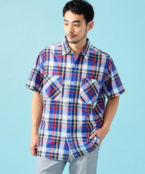 EDWIN シャツ エドウィン チェックシャツ 半袖 メンズ : ZOZOTOWN