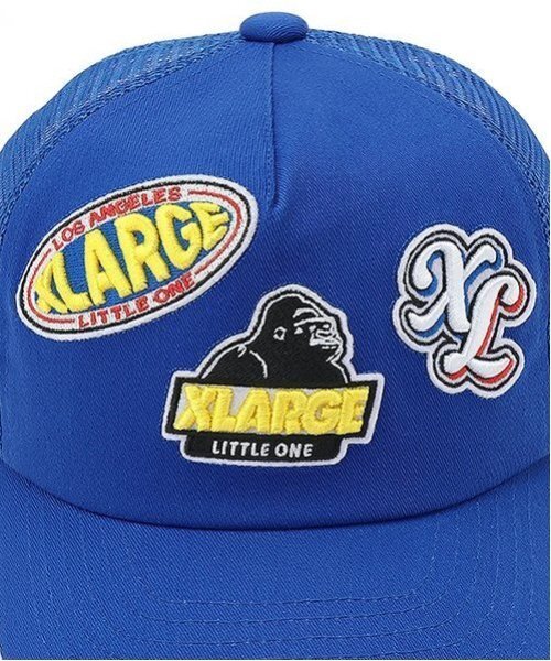 XLARGE KIDS キャップ 帽子 ワッペンロゴメッシュキャップ