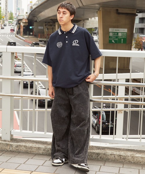 SPALDING（スポルディング） ポロシャツ ポロ 別注 ドロスト ロゴ刺繍