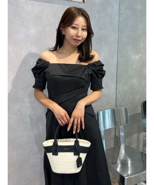 ワンピース herlipto Troncais Puff Sleeve Dress Troncais Puff Sleeve Dress