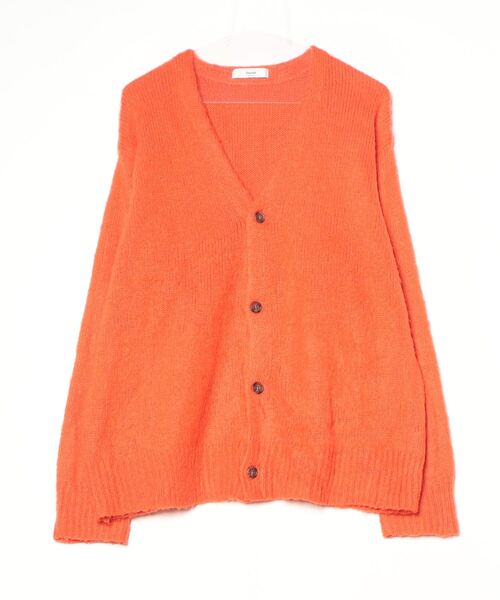 Discoat（ディスコート） ニットカーディガン M オレンジ レディース