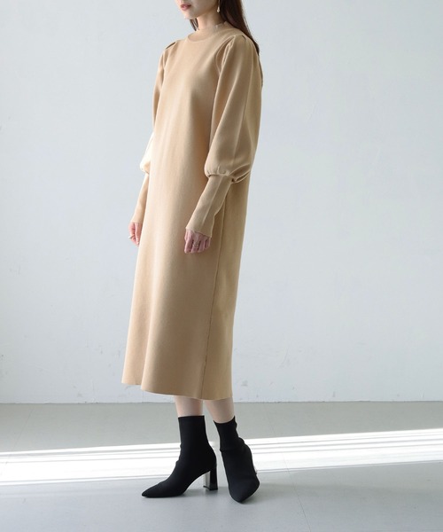 「HER CLOSET」 「Twenty Three」ニットワンピース FREE グリーン レディース_画像4