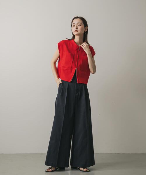 新品Irene のセーター IRENE（アイレネ）の「Asymmetry Collar Rib Knit（ニット