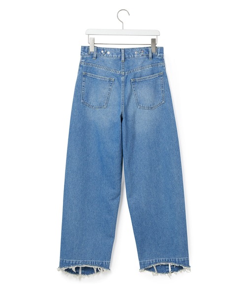 【38サイズ】アダムエロペ　デニム ADAM ET ROPE' 「ADAM ROPE'」 加工デニムパンツ 38 サックス