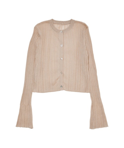 Her lip to カーディガン Frill Knit Cardigan
