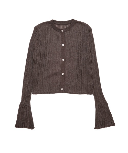 Her lip to カーディガン Frill Knit Cardigan