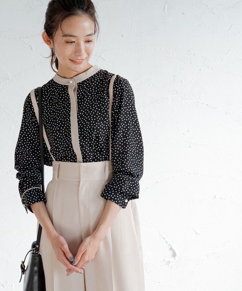 「LOUNGEDRESS」 長袖ブラウス FREE ブラック レディース Loungedress 「LOUNGEDRESS」 長袖ブラウス FREE ブラック