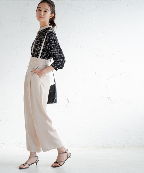 「LOUNGEDRESS」 長袖ブラウス FREE ブラック レディース Loungedress 「LOUNGEDRESS」 長袖ブラウス FREE ブラック