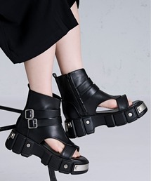 Ellno Loset（エルノロゼット） サンダル メタルプレートブーツ