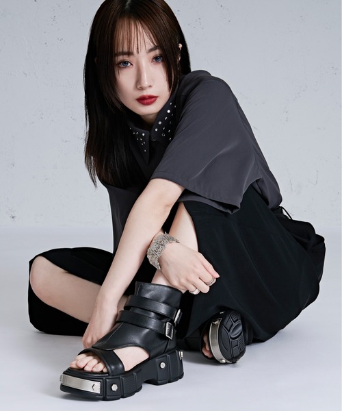Ellno Loset メッシュブーツサンダル X-SMALL Ellno Loset サンダル メッシュブーツサンダル メンズ