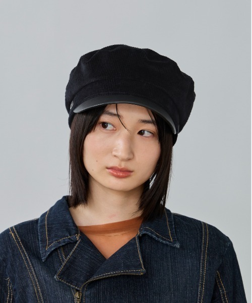 Lola Cap キャスケット override 帽子 キャスケット OVERRIDE REC CORDUROY MARIN CAS