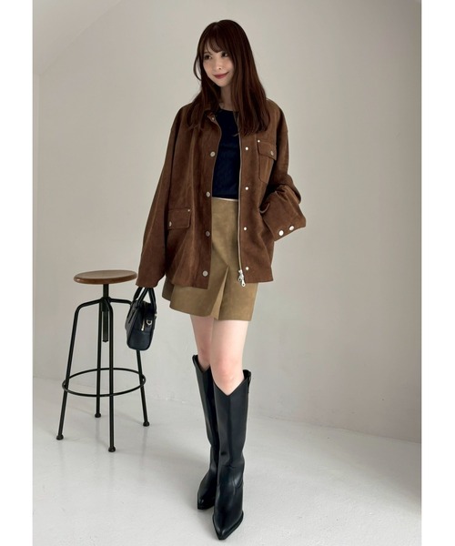 【新品】FRAY I.D　フレイアイディー　ハンティングジャケット　ベージュ FRAY I.D（フレイ・アイディー） SALE30%OFF アウター 25秋冬