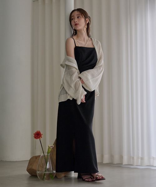 mideal（マイディール） パーカー glitter sheer hoodie / ラメシアー