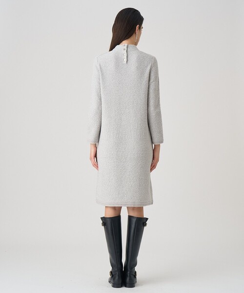 ANAYI 「ANAYI」 長袖ワンピース 36 トップグレー レディース