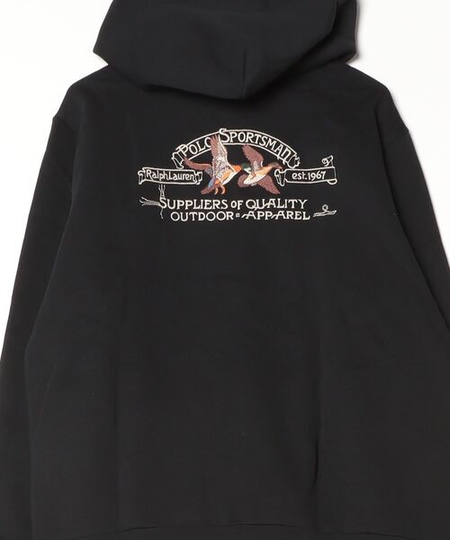 Polo Ralph Lauren フルジップ　フーディー　ブラック　即発送 POLO RALPH LAUREN パーカー Polo スポーツマン フリース