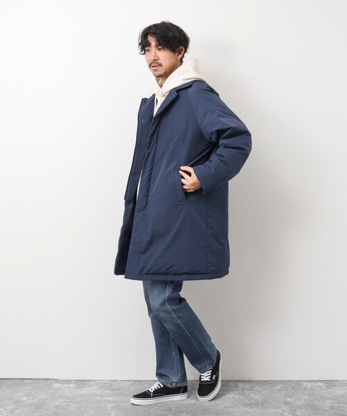 【未使用級タグ付き品】TAION タイオン エクストラ ダウン ネイビー ロング TAION（タイオン） ダウンコート X-LARGE ネイビー メンズ : ZOZOTOWN