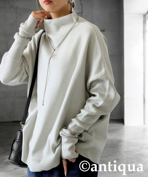 antiqua（アンティカ） ニット セーター ボトルネックニット