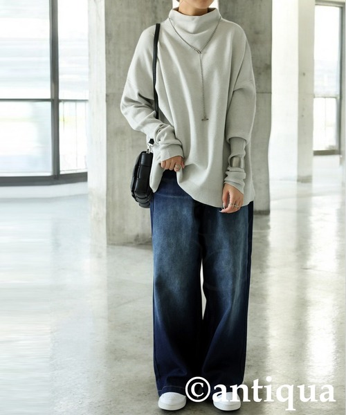 antiqua（アンティカ） ニット セーター ボトルネックニット