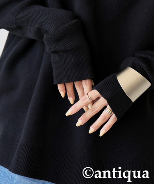 antiqua（アンティカ） ニット セーター ボトルネックニット
