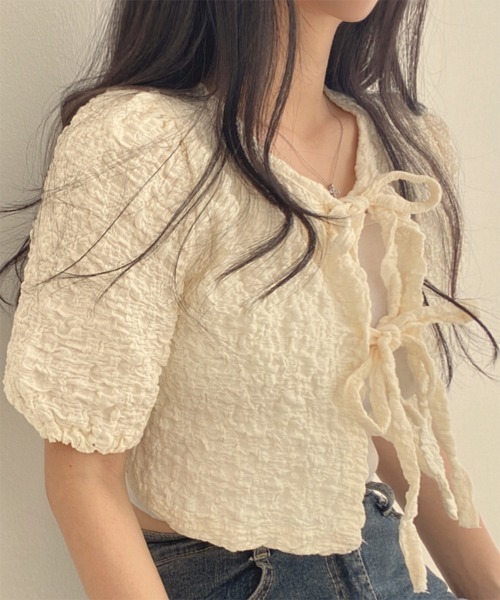 「by muni:r」 カーディガン FREE アイボリー レディース_画像2