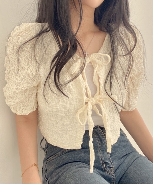 「by muni:r」 カーディガン FREE アイボリー レディース_画像5