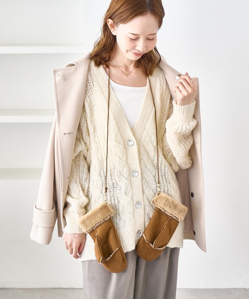 ROPE' PICNIC（ロペ ピクニック） 手袋 洗えるひも付きミトングローブ