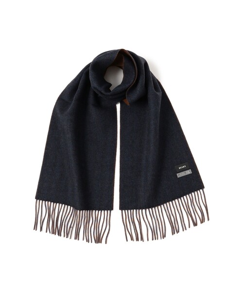 BEAMS（ビームス） マフラー ヘリンボーン リバーシブル マフラー