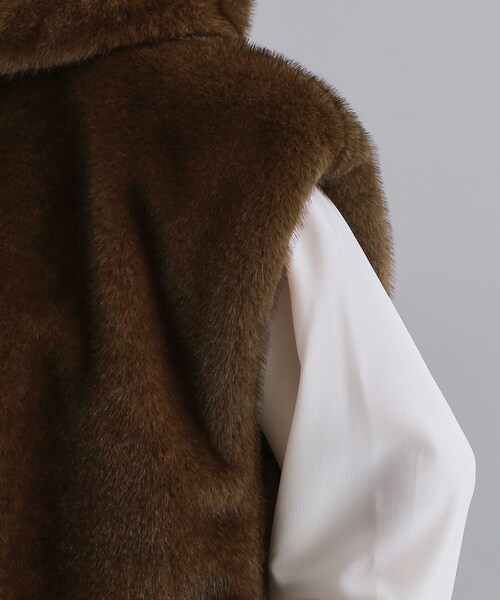 OPAQUE.CLIP（オペークドットクリップ） ベスト ジレ 「es」ミンク