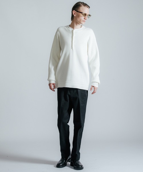 セーター ニット HENRY NECK THERMAL LONG SLEEVE メンズ_7