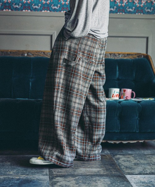 niko and…（ニコアンド） パンツ 「MODE NORM CORE」2タックペインター