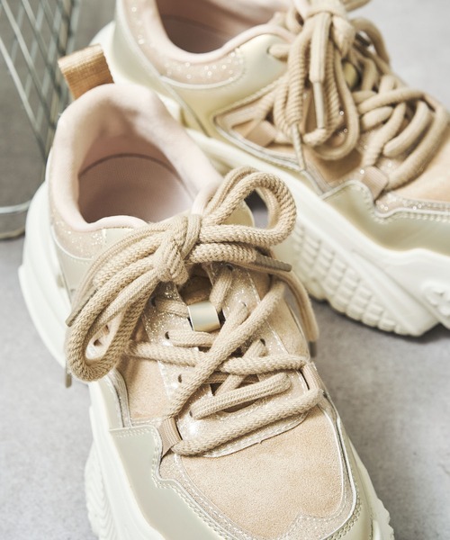 yukiemon【新品】ファブリック　プリント　スニーカー　厚底 yukiemon【新品】ファブリック プリント スニーカー 厚底