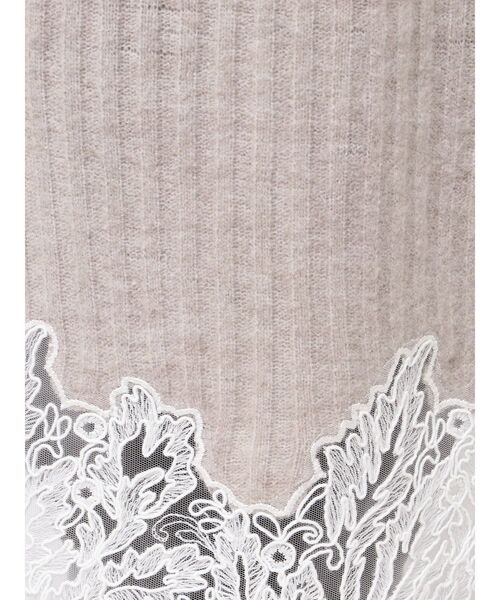 LAGUNAMOON（ラグナムーン） ワンピース レースドッキングリブニット