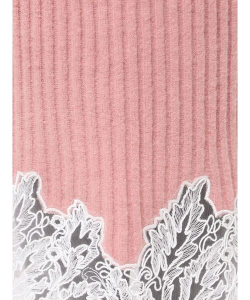 LAGUNAMOON（ラグナムーン） ワンピース レースドッキングリブニット