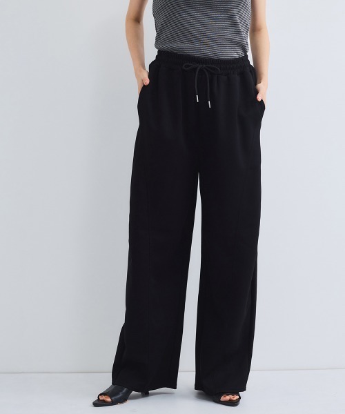 mocccchi　パンツ VICKY パンツ ポンチ3Dカーブパンツ「手洗い可能」 レディース