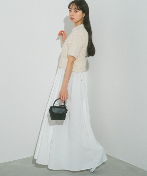 「VANNIE U」 半袖カットソー FREE アイボリー レディース_画像7