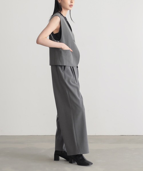 for/c（フォーシー） ベスト ジレ 「セットアップ対応」きれいめはっ水