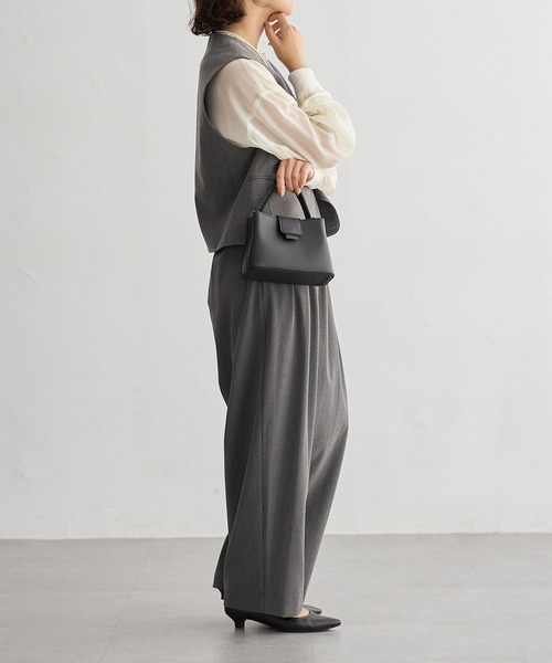 for/c（フォーシー） ベスト ジレ 「セットアップ対応」きれいめはっ水