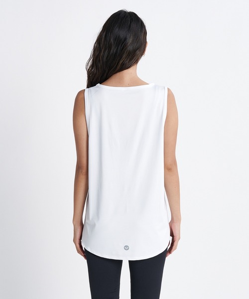 「ROXY」 ノースリーブトップス LARGE ホワイト レディース_画像2
