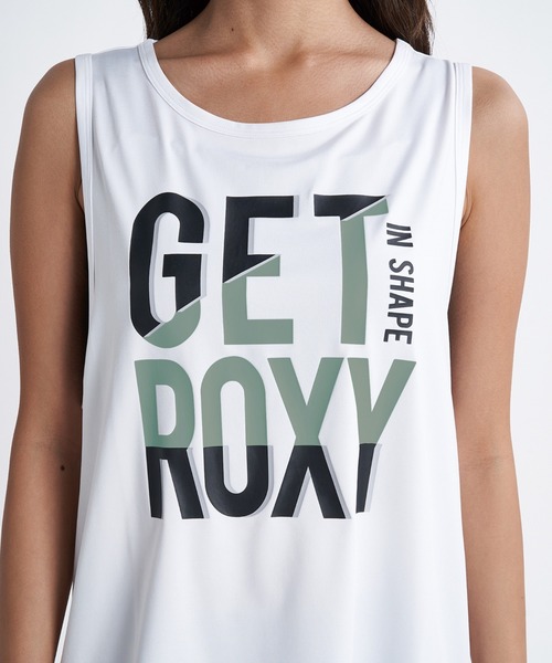 「ROXY」 ノースリーブトップス LARGE ホワイト レディース_画像3