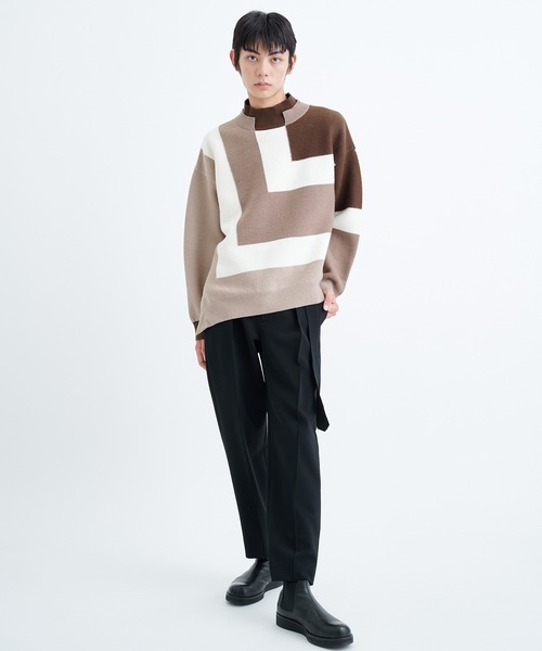 CULLNI（クルニ） 長袖ニット 2 ブラック メンズ : ZOZOTOWN Yahoo!店