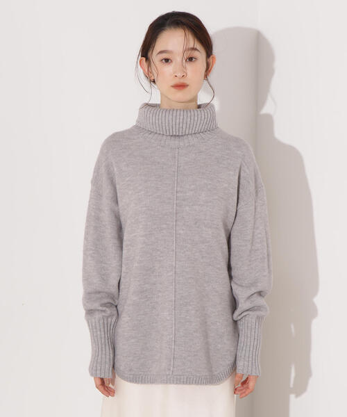 タイムセール　新品未使用　Hビューティ&ユースダークグレー ハイネックニット N.Natural Beauty Basic（エヌ ナチュラルビューティーベーシック