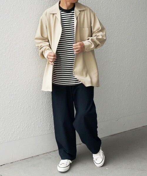 SHIPS any 「SHIPS any」 長袖シャツ LARGE ネイビー メンズ