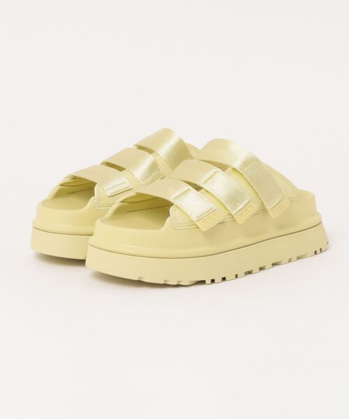 「UGG」 ヒールサンダル 6 イエロー レディース_画像4